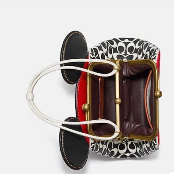 COACH Disney Mickey Mouse X Keith Haring Kisslock Bag LIMITED COLLECTORS… - Picture 4 of 14